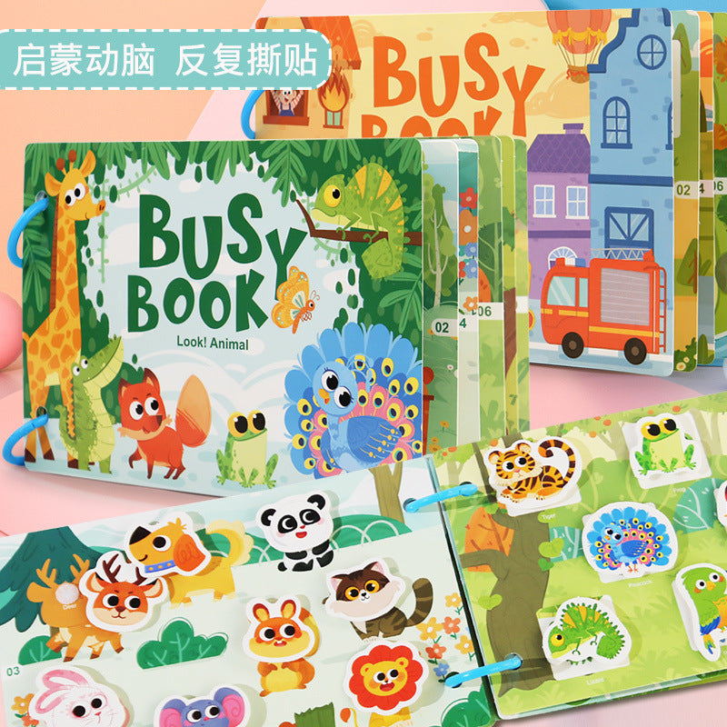 Reusable Educational Sticker Book for Children Aged 4-6