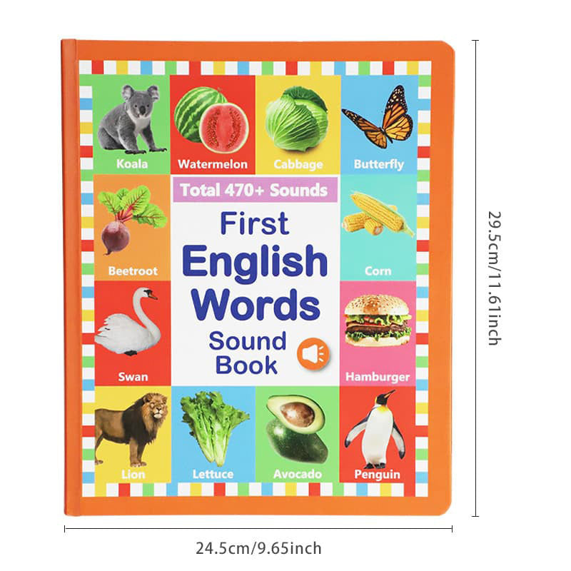 Livro Sonoro de Inglês para Crianças — Aprendizagem Interativa com Áudio