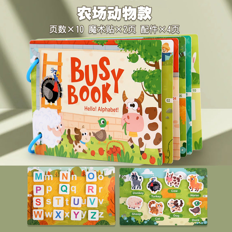 Reusable Educational Sticker Book for Children Aged 4-6
