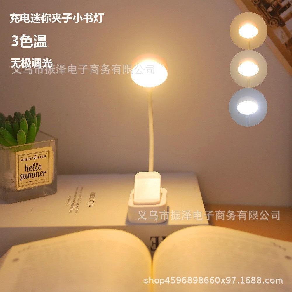 Candeeiro de Leitura para Criança — Luz LED Portátil com Mola