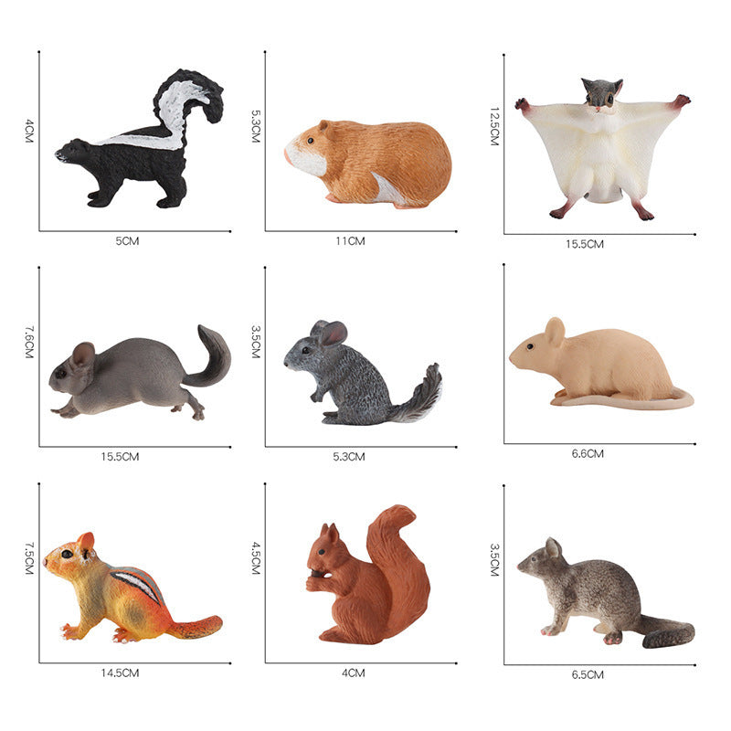 Figuras de Animais em Miniatura Crianças