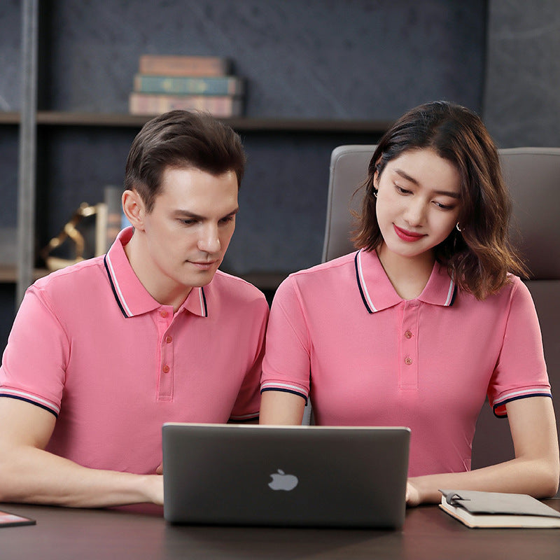 Polo de Algodão para Família — Manga Curta com Bordado Personalizado