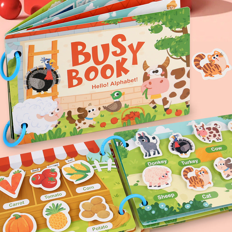 Reusable Educational Sticker Book for Children Aged 4-6