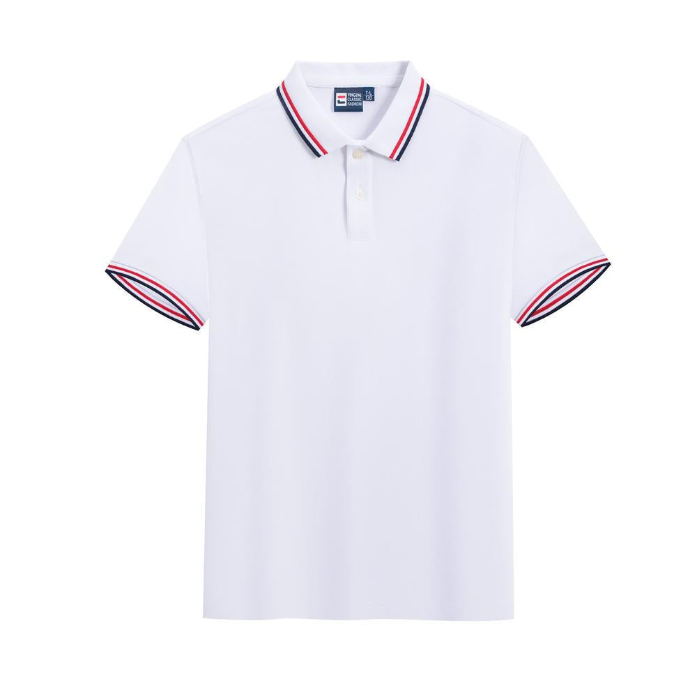 Polo de Algodão para Família — Manga Curta com Bordado Personalizado