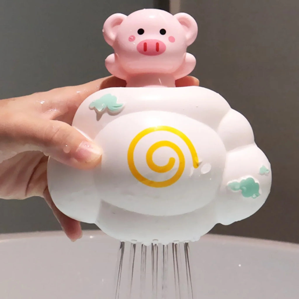 Brinquedo de Banho Nuvem com Spray de Água para Bebé — Hora do Banho Divertida!