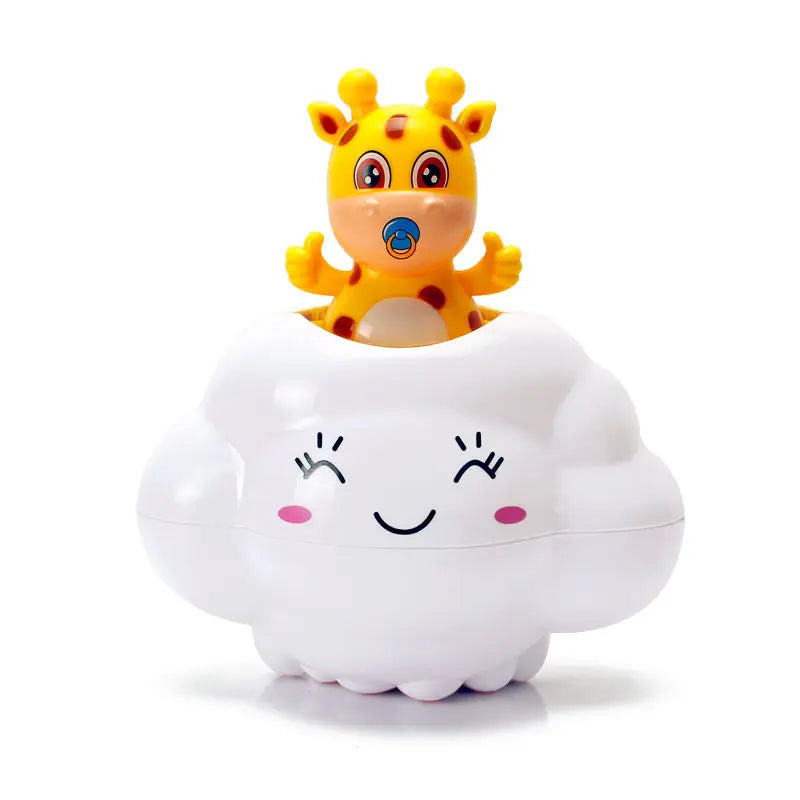 Brinquedo de Banho Nuvem com Spray de Água para Bebé — Hora do Banho Divertida!